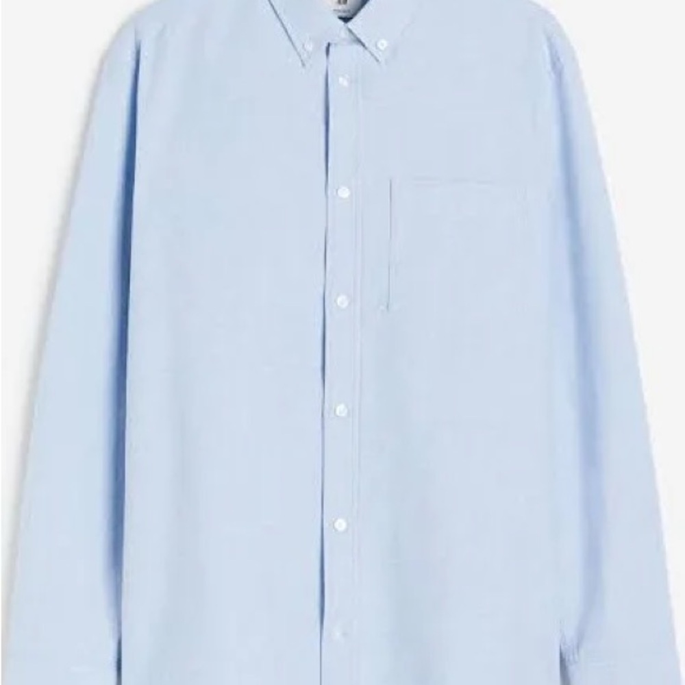 Pale Blue Casual Button Down Shirt